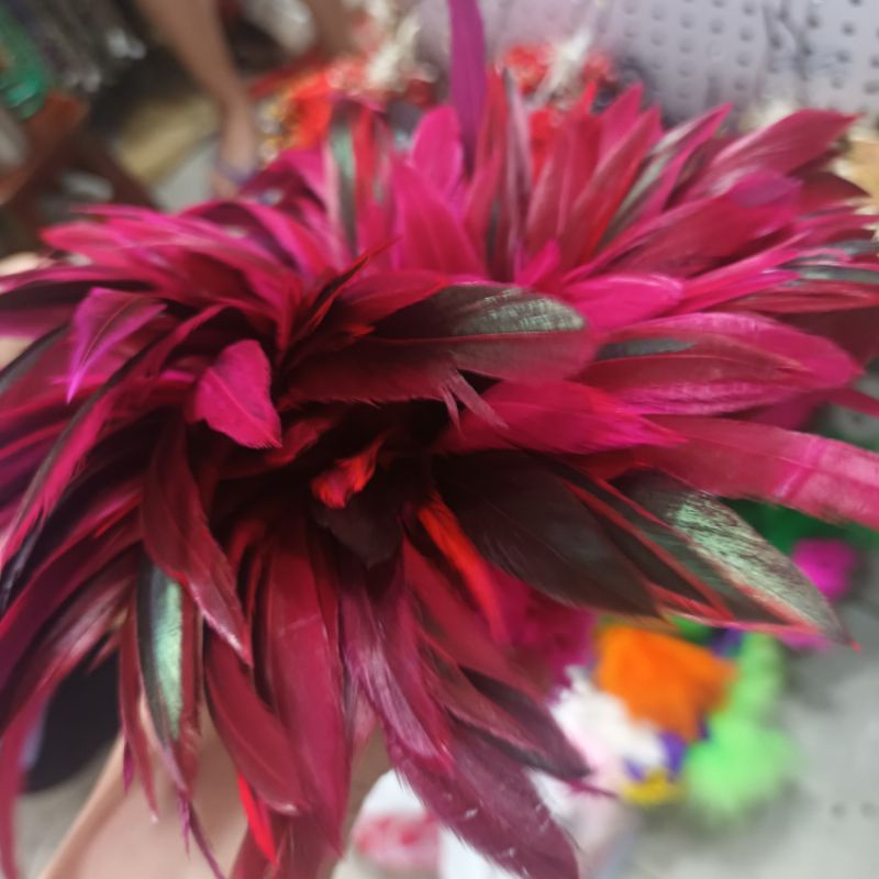 Lông nhân tạo trang trí handmade, trang trí làm đẹp bán set 2 lông