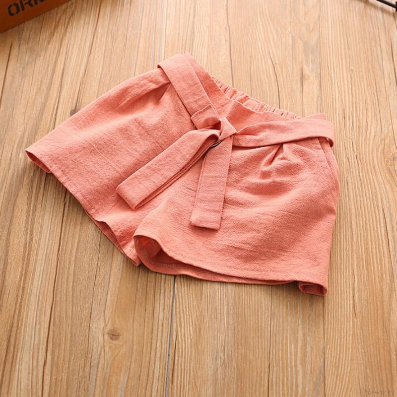 Bộ áo sát nách in hoa + quần ngắn cotton màu trơn dành cho bé gái