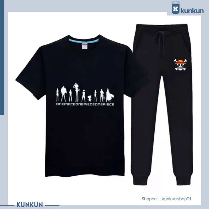 Set Áo Quần ONE PIECE Mũ Rơm Set Áo Quần Anime Cực HOT !!!