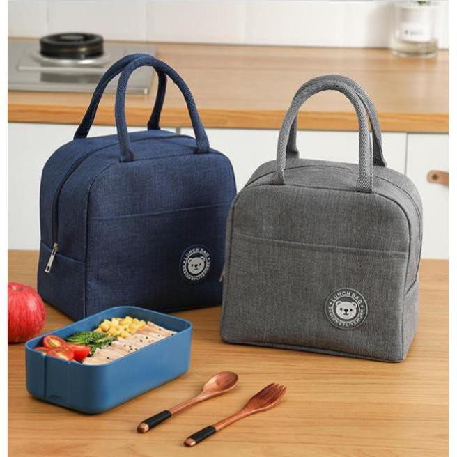 Túi đựng cơm thiết kế Hàn Quốc - Lunch Bag Có lớp bạc giữ nhiệt dễ vệ sinh