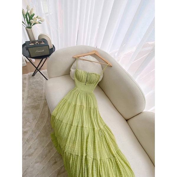 Đầm maxi Lyn 2 dây hở lưng full 4 màu