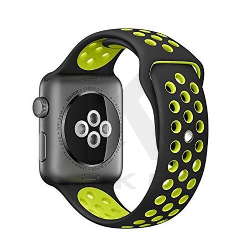 Dây đeo đồng hồ bằng silicon cho Apple Watch 6 SE 5/ 4 3/ 2/1 38mm/40mm/41mm 42mm/44mm/45mm T500 T55 T5 FT50 FT30 F20 F20 F18 W26