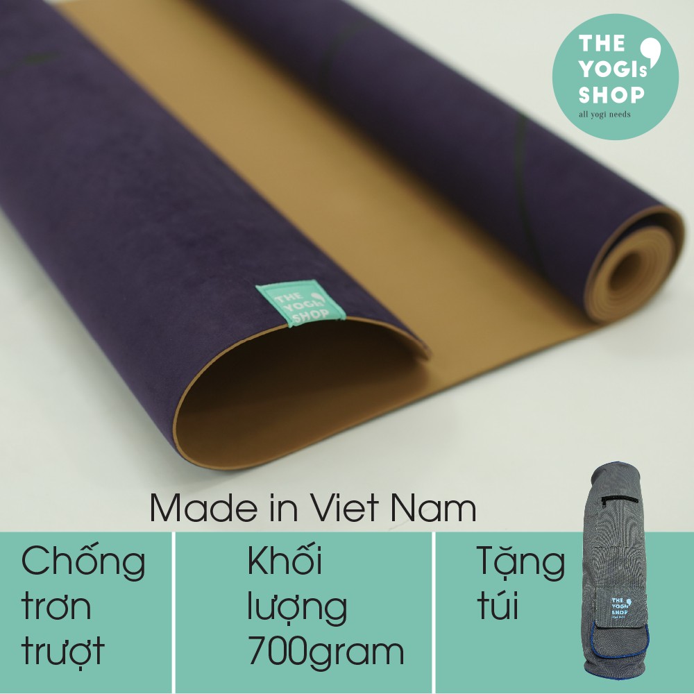 [Mua Thảm Tặng Túi] Thảm Tập Yoga Vải Microfiber 2.5mm - The Yogi's Shop (Hàng Chính Hãng)
