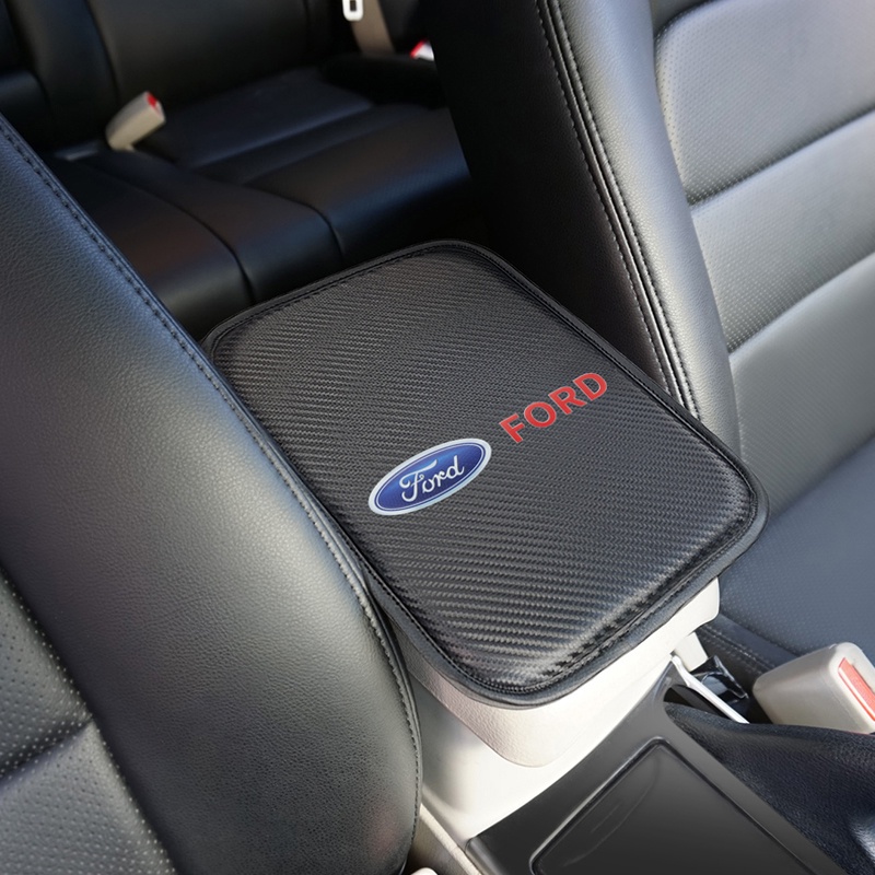 Đệm Sợi Carbon Lót Hộp Tỳ Tay Xe Hơi Ford Focus Fiesta Ranger Ranger Ecosport Everest
