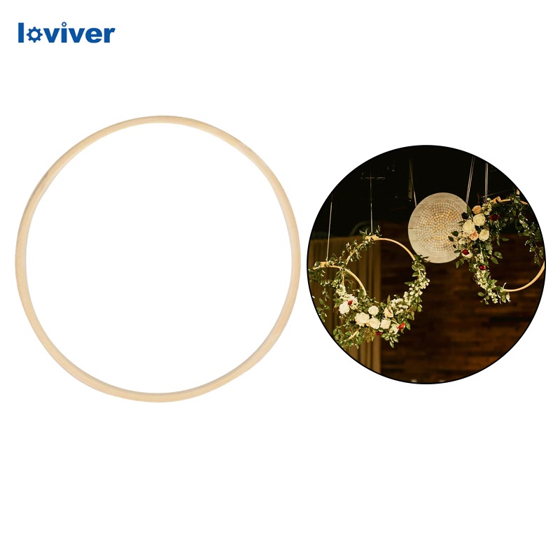 Khung Thêu Bằng Gỗ Tre Hình Tròn Dùng Trang Trí Diy