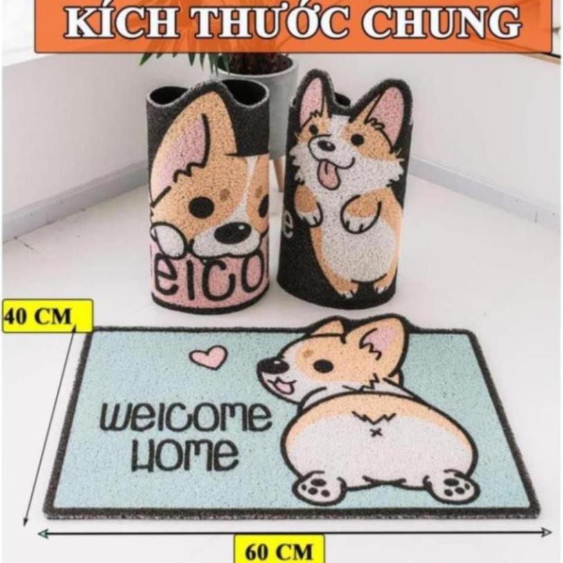 [HOT] Thảm chùi chân chống trượt in hình động vật dễ thương