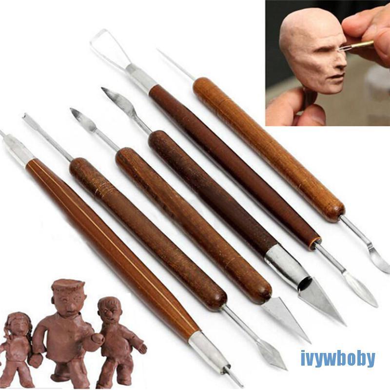 Bộ 6 Dụng Cụ Điêu Khắc Đất Sét Làm Đồ Gốm