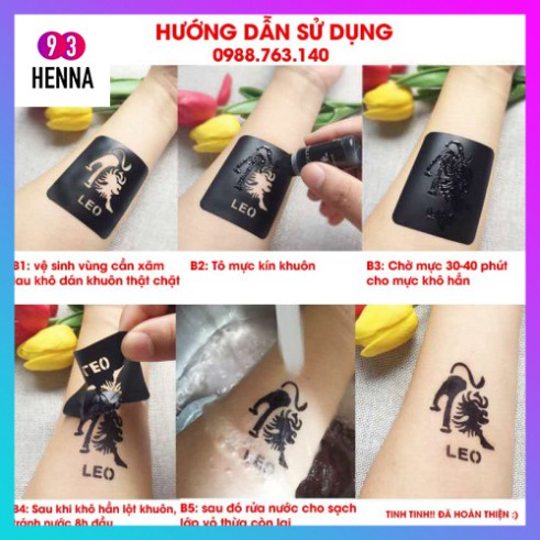 Khuôn xăm Hình Hổ lớn và các con vật cực chất mã E03( không kèm mực)