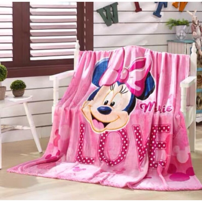 Chăn băng lông hình Disney 180x200cm ( MỚI VỀ)