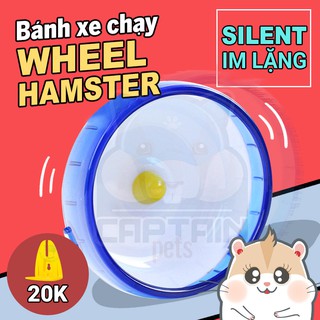 Wheel gắn lồng loại tốt, chạy yên tĩnh chống ồn cho hamster (3 size)