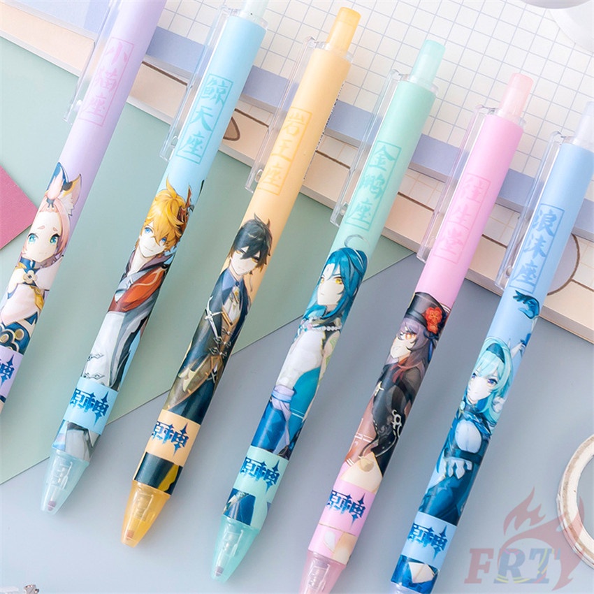 1 Cái ❀ Bút Tác Động Genshin ❀ Bút Mực Gel Trung Tính Dùng Trong Trường Học/Văn Phòng