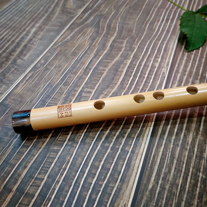 Sáo trúc Sơ cấp Hoàng Lâm DÀNH CHO NGƯỜI MỚI TẬP tone Đô cơ bản mẫu SC12BS tặng túi nhung bọc sáo cao cấp