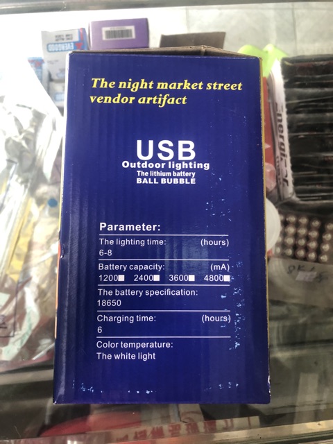 Bóng trụ Led sạc 50W (sử dụng được từ 6-8h) hàng chính hãng - sẵn có