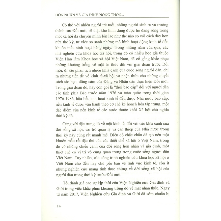 Sách - Hôn Nhân Và Gia Đình Nông Thôn Đồng Bằng Bắc Bộ Giai Đoạn 1976 - 1986