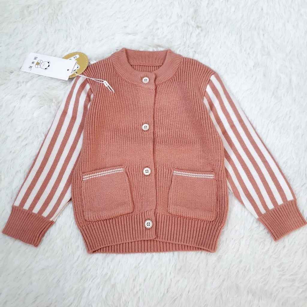6007 Áo len dài tay cài giữa hàng quảng châu loại 1 cho bé trai/ bé gái (6-14kg)