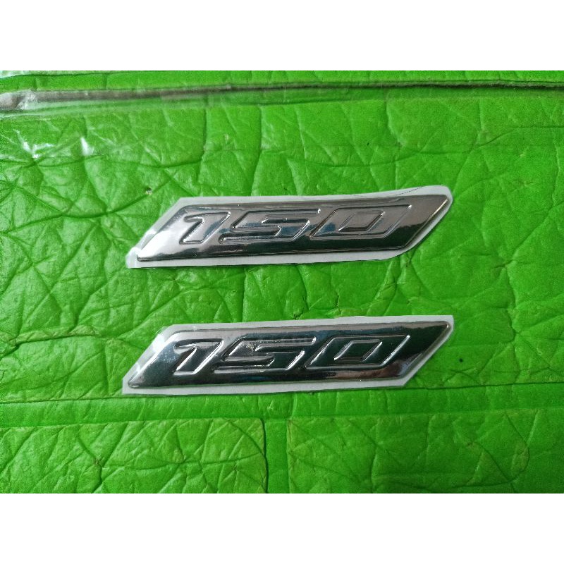 Bộ 2 chữ nổi 150 crôm bóng