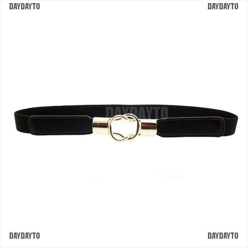 1 Thắt Lưng Da PU Bản Nhỏ Co Giãn Thời Trang Nữ