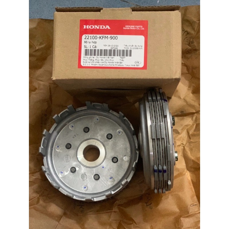 Bộ nồi sau Wave anpha/ W thái/ Dream/ super DR/ RS 100/ W @ zin hãng Honda