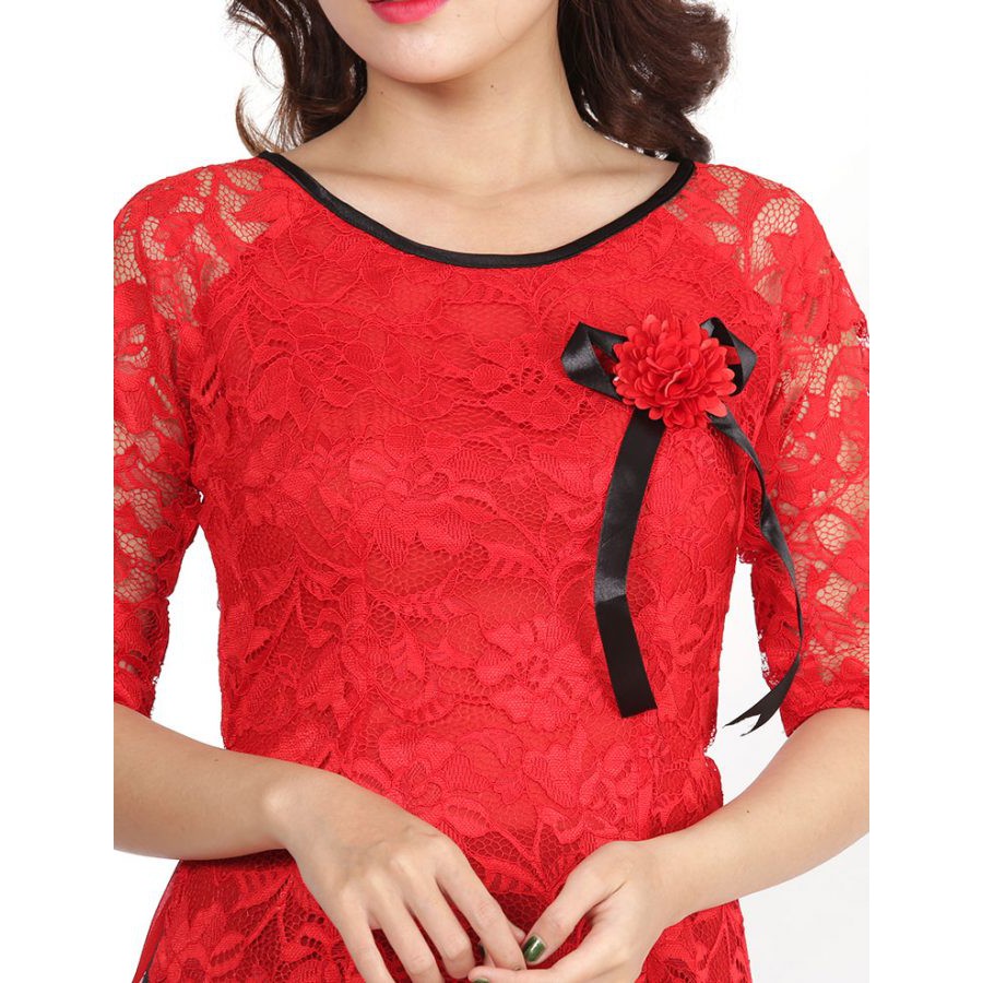 Áo dài 2 tà ren cao cấp không kèm chân váy-MS2018-1AD