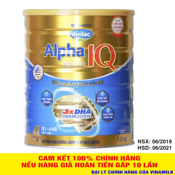 Sữa bột Dielac Alpha gold 4 1.45kg (Date 05/2023)