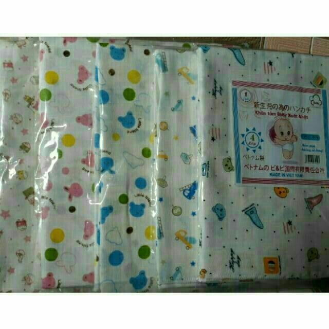 Khăn tắm xô hoa xuất Nhật 2 lớp