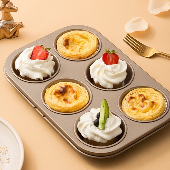 Khuôn nướng bánh Cupcake 4/6/12 ô