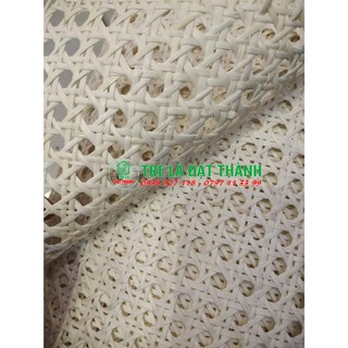 Lưới mắt cáo mây thật 100%, mây tự nhiên, lưới mắt cáo trắng hàng loại 1, đã phun PU