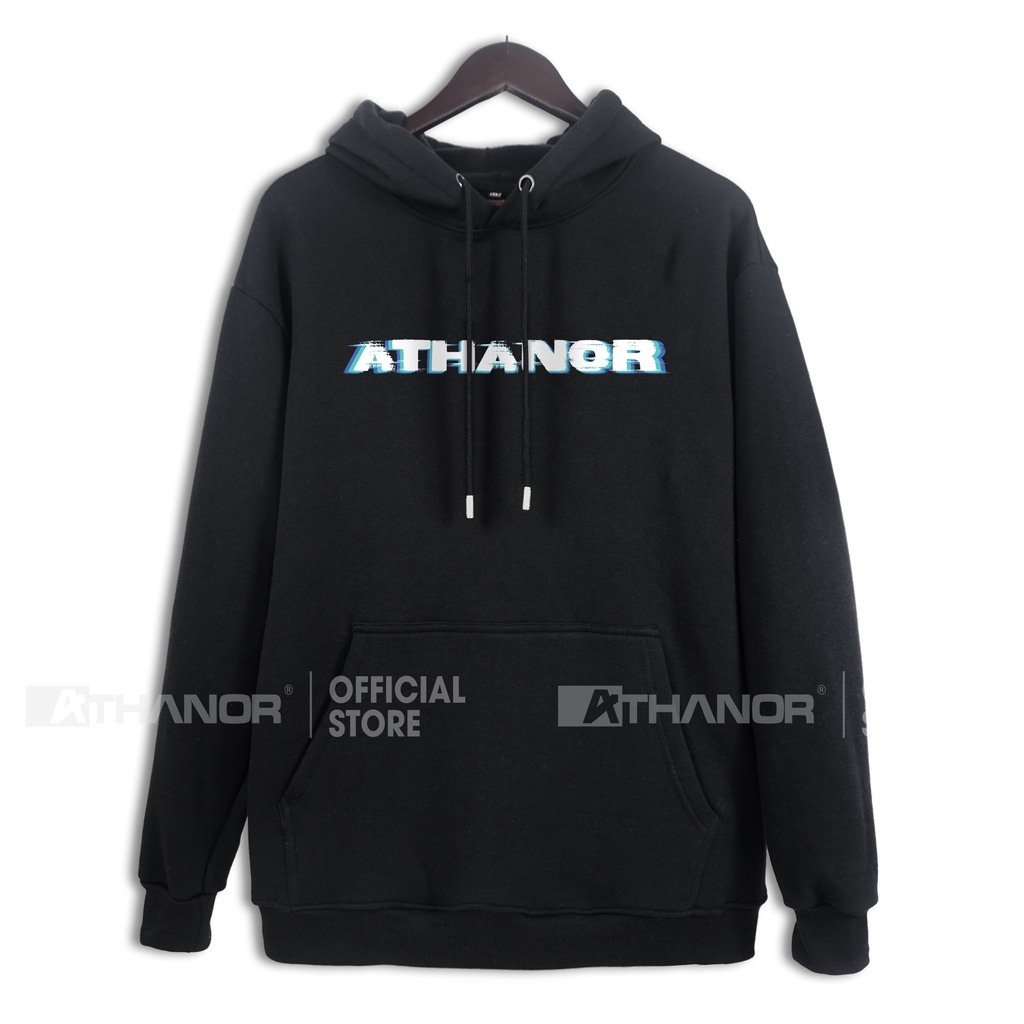 Áo Hoodie ATHANOR Chất Nỉ Bông 100% cotton 350 gsm Form Basic Mẫu Matrix HDT902