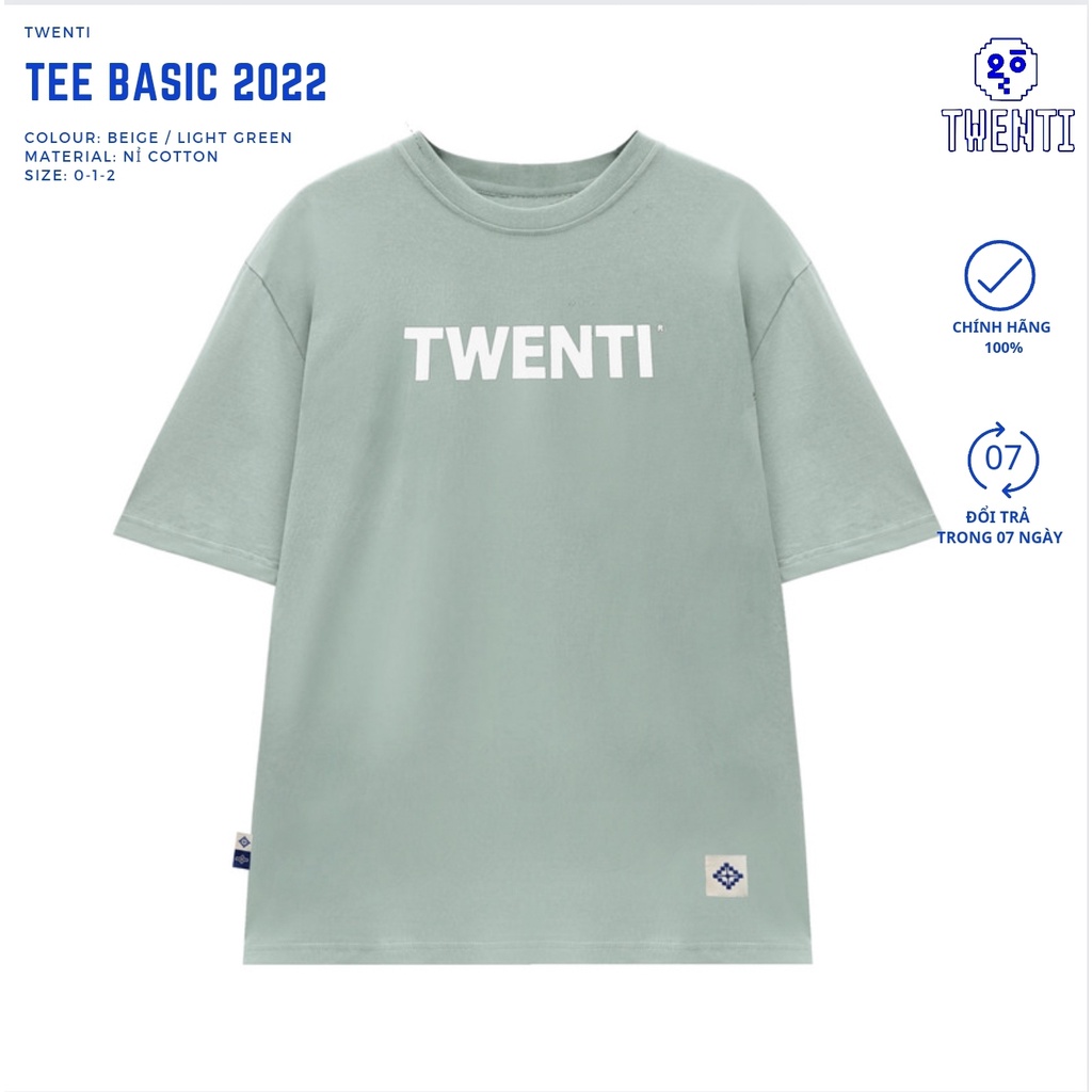 ÁO THUN TWENTI COTTON FORM OVERSIZE ĐƠN GIẢN