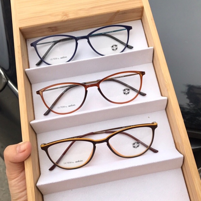 Kính BLSY ULTEM Mắt bầu nhỏ gọng kim loại cao cấp