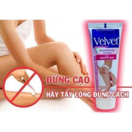 Kem tẩy lông Velvet chuẩn Nga [CHÍNH HÃNG] Tẩy lông nhanh chóng_ Váy ngắn xúng xính xuống phố