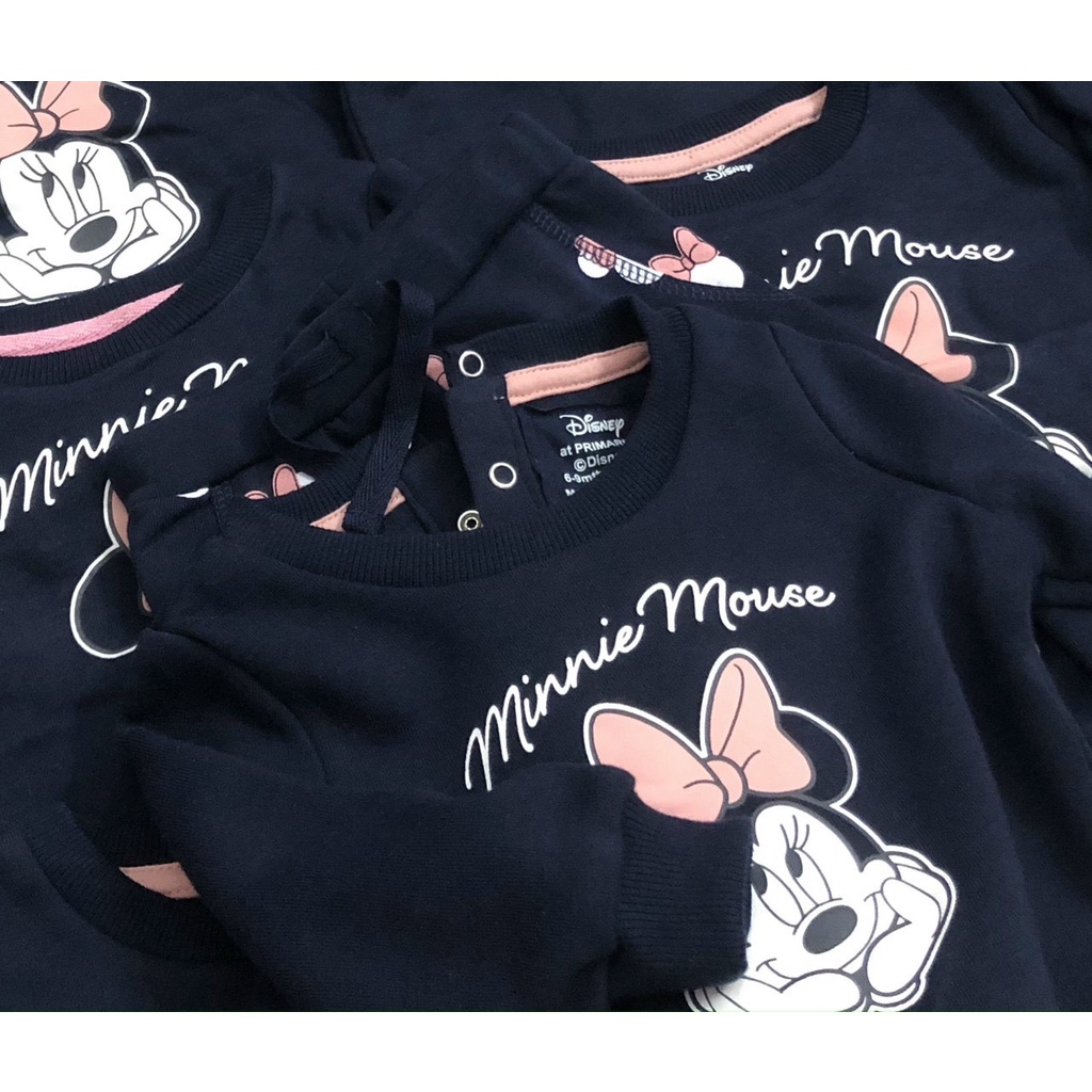 Set bộ nỉ minie tím than primark