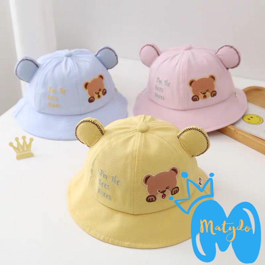 Mũ cho bé trai bé gái rộng vành mũ trẻ em mùa hè đông hình gấu cà rốt đáng yêu phụ kiện mũ nón
