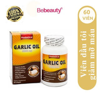 Thực Phẩm Chức Năng Viên Uống Tinh Dầu Dầu Tỏi Giảm Mỡ Máu Garlic Oil Pharmekal 5000mg 60 viên
