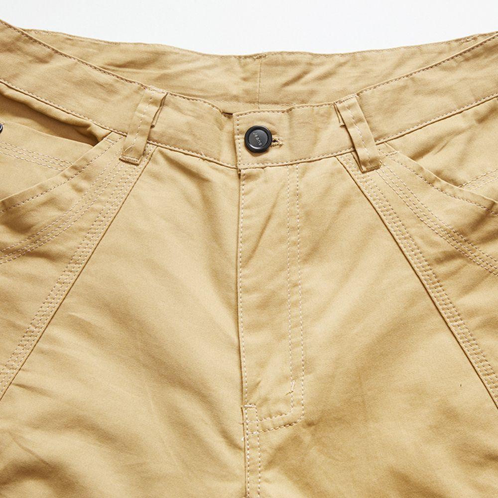 Quần Short Vải Cotton Màu Sắc Đơn Giản Thoáng Khí Thời Trang Cho Nam