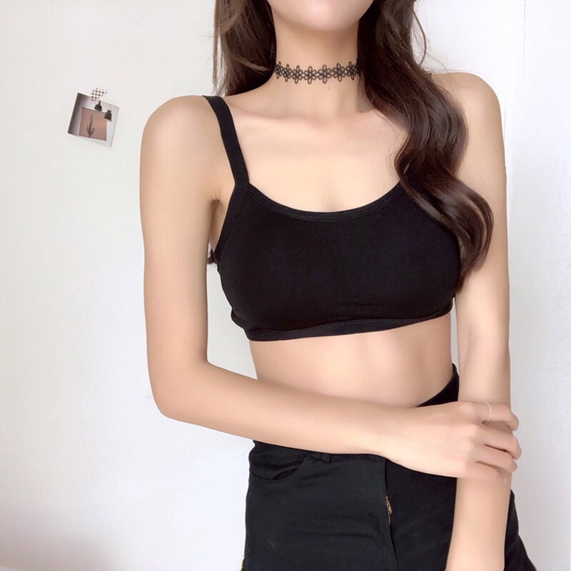 Áo Lá 3 Dây Học Sinh Hàng Đẹp Có Đệm Mút, Vải Cotton Co Giãn 4 Chiều Yion Underwear BRA03