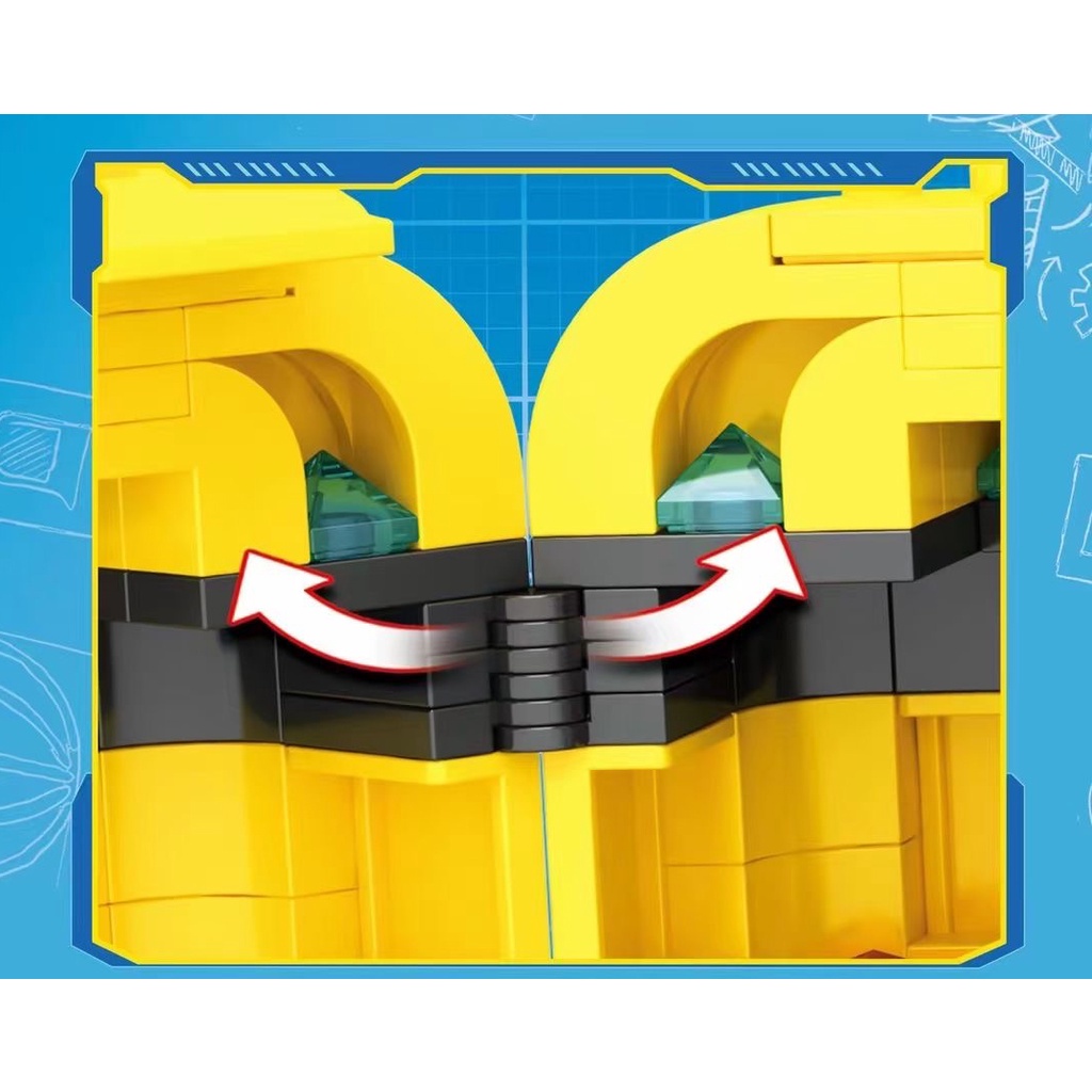 BỘ ĐỒ CHƠI XẾP HÌNH Robot MINION, Lego Cỗ Máy Chiến Đấu Minion