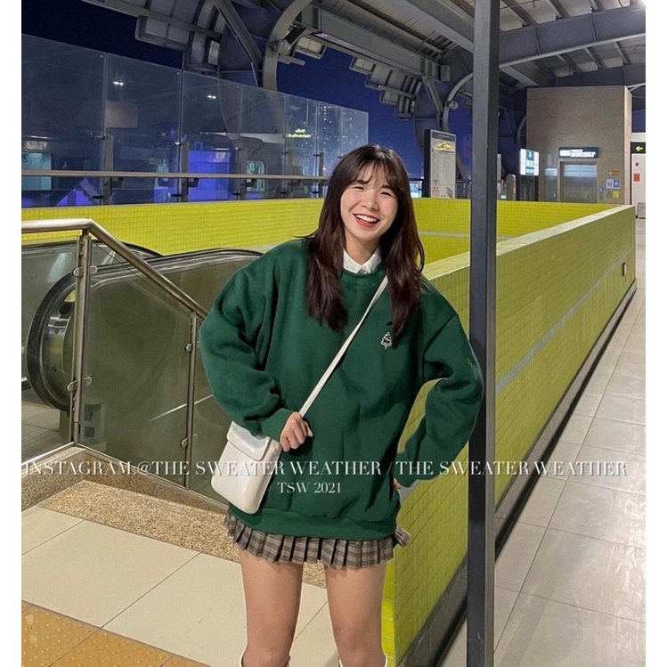 Áo sweater cây thông xanh đỏ