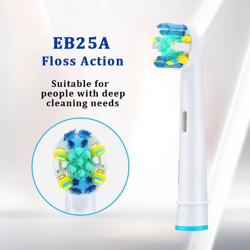Set 4 Đầu Bàn Chải Điện Thay Thế Cho oral b Infinity cross action advance triumph excel
