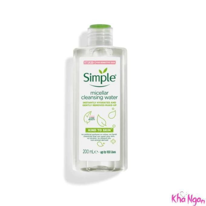 [SIÊU HOT] Nước Tẩy Trang Simple Micellar Cleansing Water 200ml | BigBuy360 - bigbuy360.vn