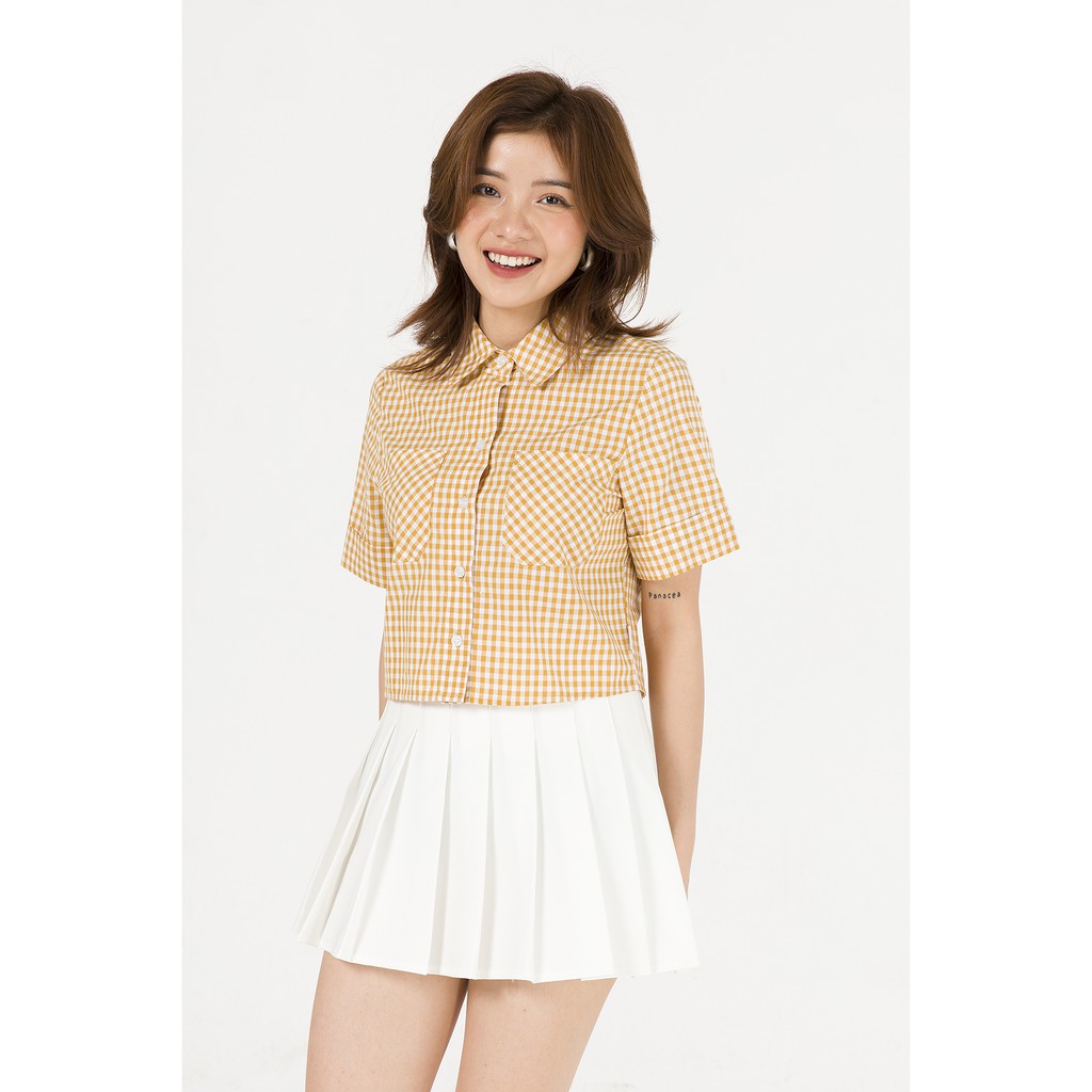 Áo croptop túi ốp VIEN TRAN V61H20H009 (Nhiều màu)