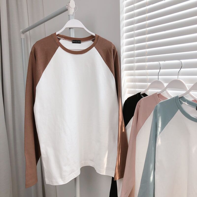 [Mã SKAMCLU7 giảm 10% Tối Đa 50K đơn 0Đ] Áo thun nam nữ dài tay Raglan - Áo thun dài tay Unisex form rộng Local Brand | BigBuy360 - bigbuy360.vn