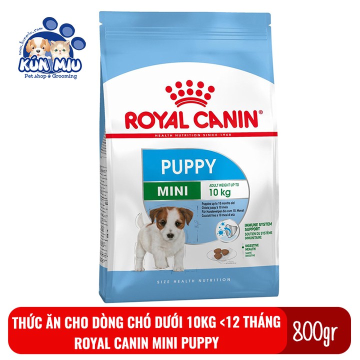 Thức ăn cho dòng chó con dưới 10kg và dưới 12 tháng Royal canin Mini puppy