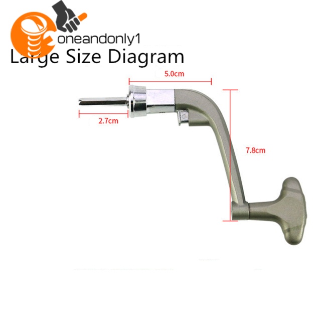Tay Quay Máy Câu Cá Thay Thế Bằng Kim Loại Dạng Gập (Màu Sắc Ngẫu Nhiên)