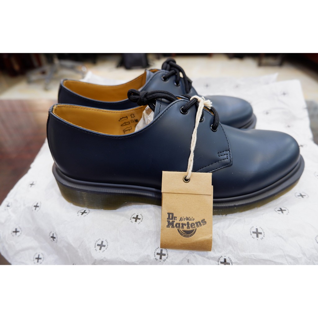 Giày da Dr.Martens Chính Hãng - Navy Blue Marin - Unisex Oxford - 1461PW Smooth