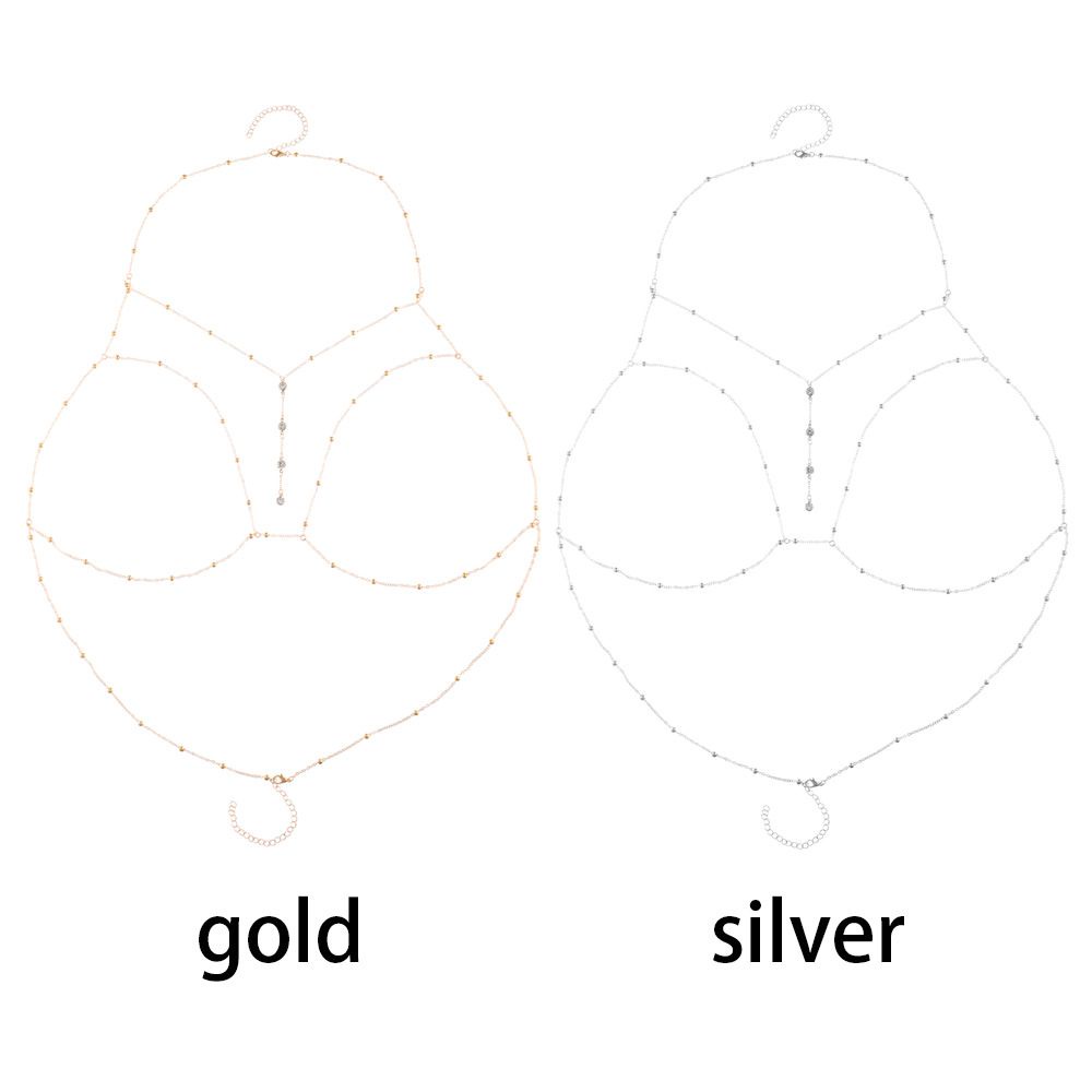 Dây chuyền đeo cơ thể dạng chuỗi xích tua rua thời trang quyến rũ cho nữ