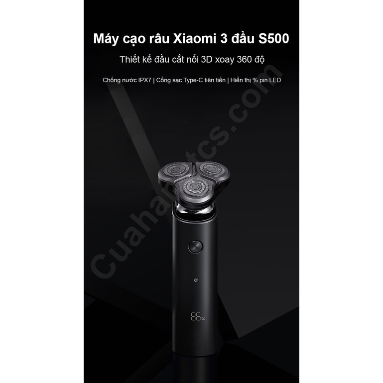 Máy cạo râu S500 3 đầu XM Mijia 3 lưỡi dao Xiaomi