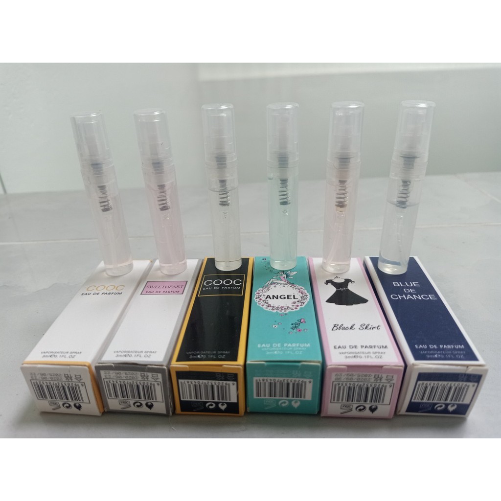 Nước hoa cao cấp hương liệu tự nhiên đủ màu mini