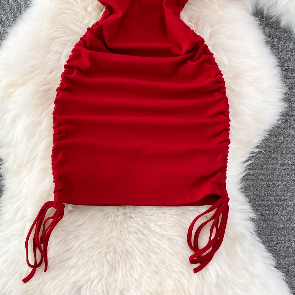 🌸Hàng Order🌸Váy Đầm Body Trễ Vai Rút Dây Sexy Trẻ Trung Nữ Tính🌸Hàng Quảng Châu