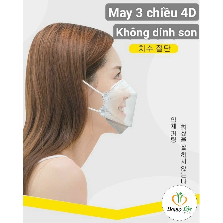Khẩu trang y tế chống bụi siêu mịn pm 0.25 kháng khuẩn 4 lớp KF94 công nghệ Hàn Quốc - Happy Life for You | BigBuy360 - bigbuy360.vn